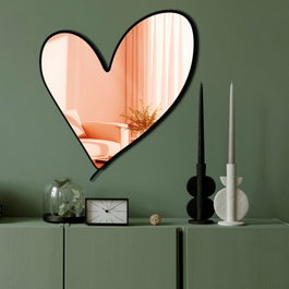 Wallity Ozgl517 Espejo Decorativo Oro Rosa PLEXIGLASS EVA 43 x 48 cm